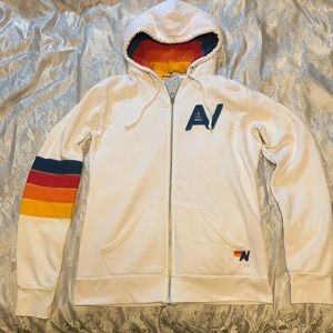 Aviator Nation Signature Hoodie White Medium